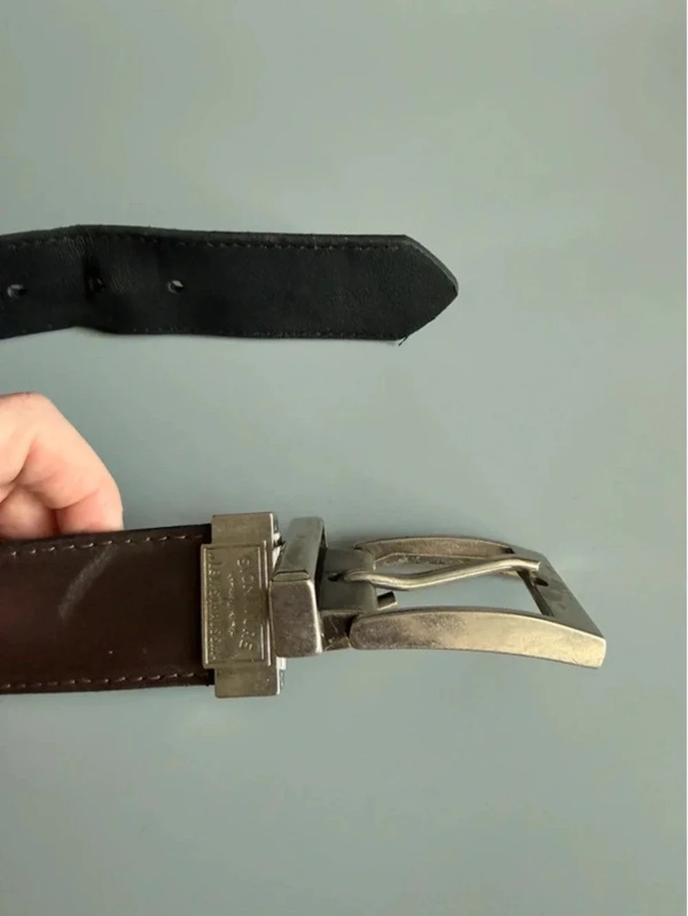 Reversible brown and black leather Levi’s belt